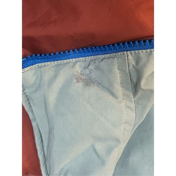 Patagonia reversible duck down feathers blue orange vest med camping - Picture 8 of 10